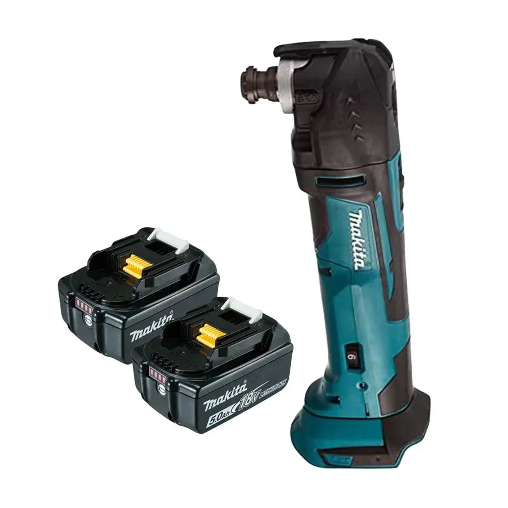 Makita 18V LXT Cordless Multi-Tool Bundle – DTM51Z with Twin 5.0Ah Li-Ion Batteries