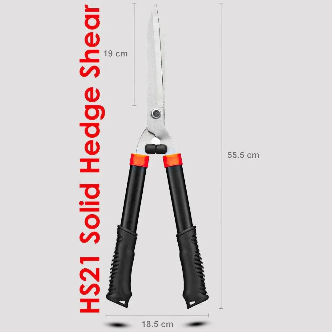 HS21 Solid Hedge Shear Precision and Strength for Perfect Trimming